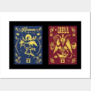 Heaven or Hell Passport Posters and Art